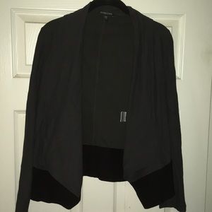 Eileen fisher gray black cardigan PS